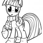 Kolorowanka Twilight Sparkle z My Little Pony do druku.