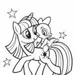 Kolorowanka Twilight Sparkle z My Little Pony dla dzieci.