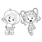 Kolorowanka z postaciami Umizoomi do wydrukowania dla dzieci.