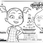 Kolorowanka Vampirina i Demi do druku dla dzieci.