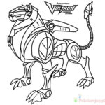 Kolorowanka do wydrukowania z postacią Voltron dla dzieci.
