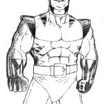 Kolorowanka Wolverine do wydrukowania dla dzieci.
