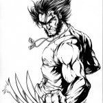 Kolorowanka Wolverine, superbohater dla dzieci do druku.
