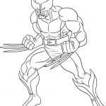 Kolorowanka Wolverine, superbohater dla dzieci do druku.