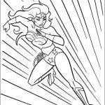 Kolorowanka Wonder Woman dla dzieci do wydrukowania.