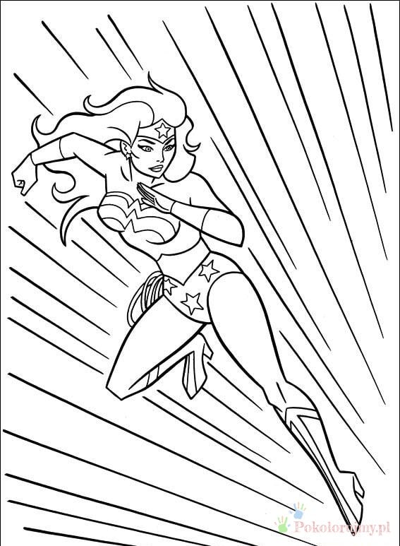 Wonder Woman – Kolorowanki dla dzieci (3)