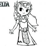 Zelda - kolorowanka do wydrukowania dla dzieci.