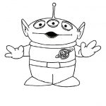 Kolorowanka kosmity z Toy Story do druku dla dzieci.
