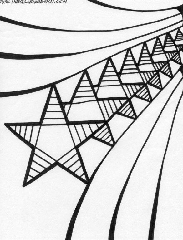 Gwiazda – Kolorowanki dla dzieci (8)