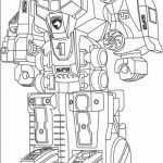 Robot do kolorowania dla dzieci, czarno-biały obraz do druku.